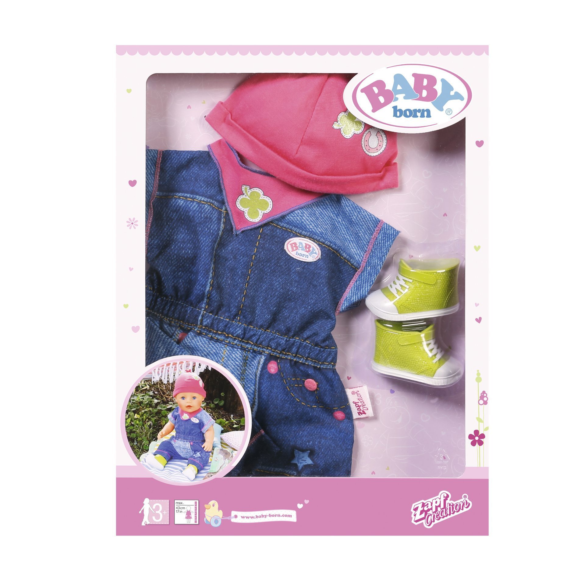 Набор одежды для куклы Baby Born - Модный Джинc Zapf 824498 #Tiptovara#